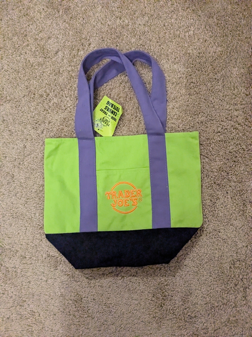 Trader Joes Halloween Trick or Treat Mini Tote Bag